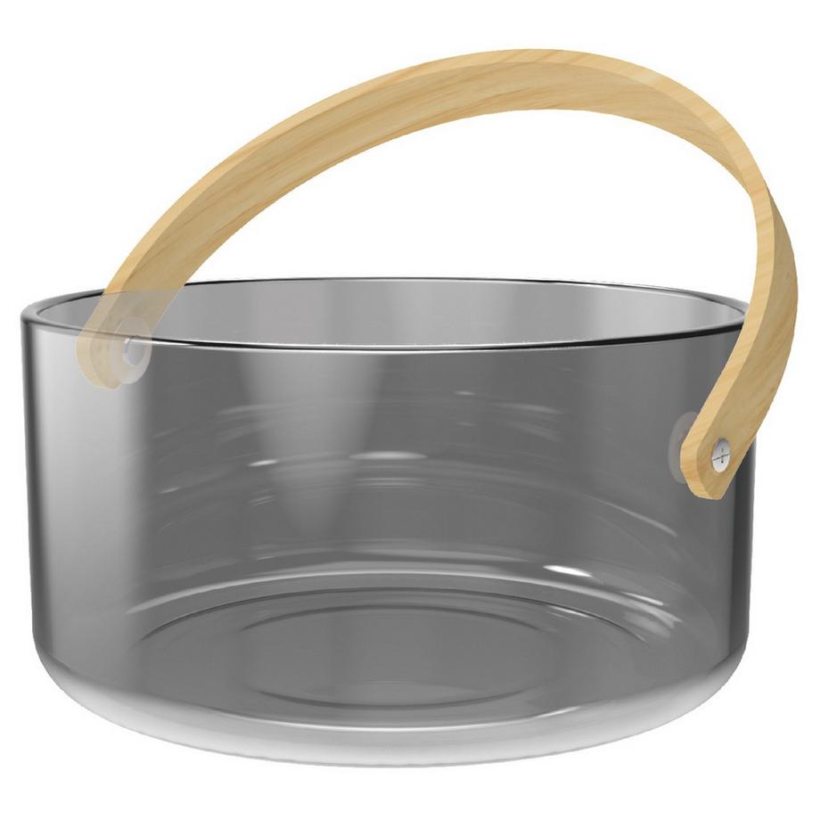 Servierschüssel mit Griff smoke