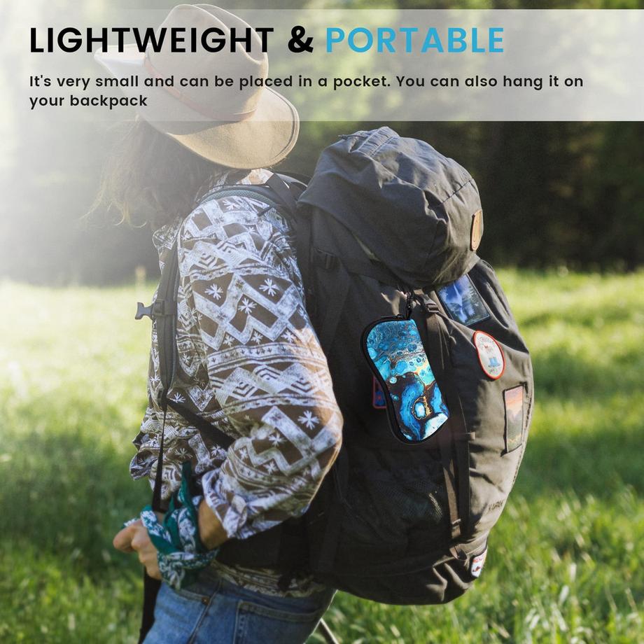 Only-bags.store  2-teiliges weiches Sonnenbrillenetui,Neopren-Brillentasche mit Reißverschluss,Tragbare Brillentasche mit Haken 