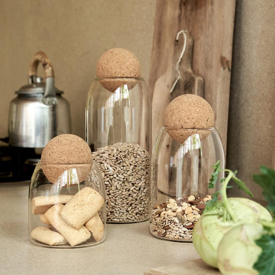 La Redoute Intérieurs Lot de 3 bocaux en verre  