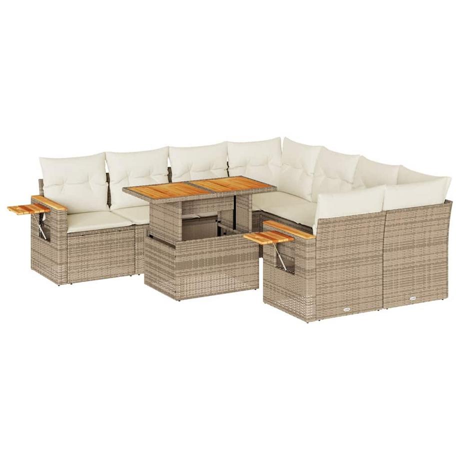 Ensemble de canapés de jardin rotin synthétique