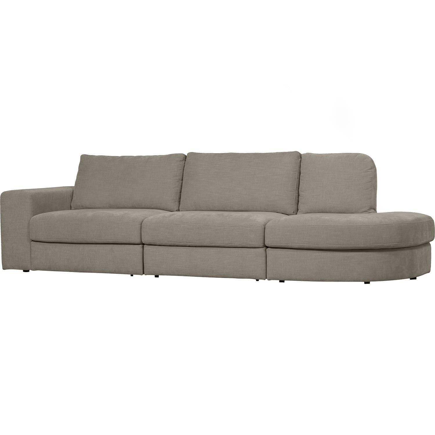 mutoni Sofa Family 2,5-Sitzer Rundung rechts warmgrau 298x98  