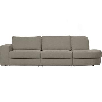 Sofa Family 2,5-Sitzer Rundung rechts warmgrau 298x98