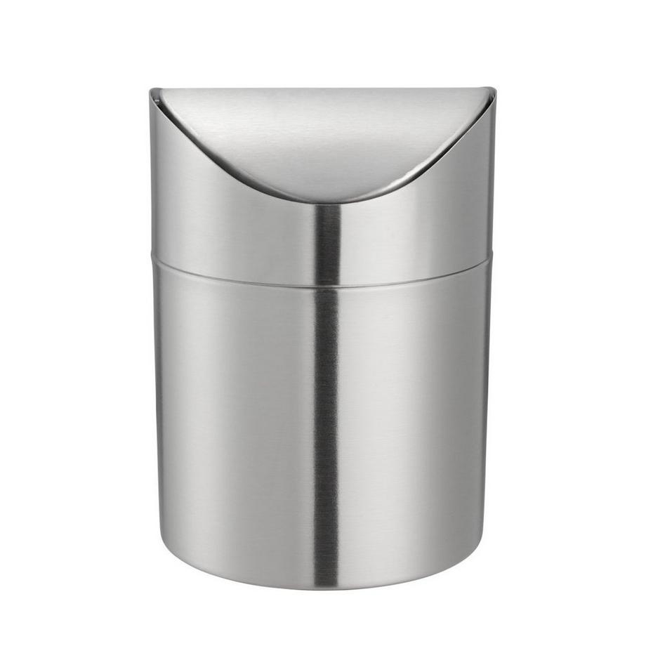 Kosmetikeimer m. Schwingdeckel inox matt