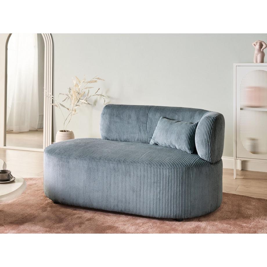 Beliani Rechtsseitige Chaiselongue aus Cord  VANVEY  
