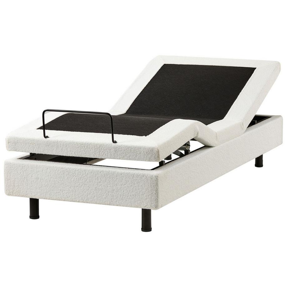 Beliani Letto regolabile senza testiera en Bouclé Moderno DUKE  