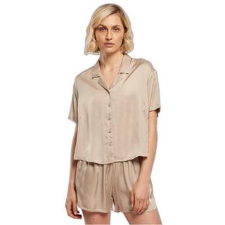 URBAN CLASSICS  Chemise à manches courtes femme  Viscose Satin Resort 