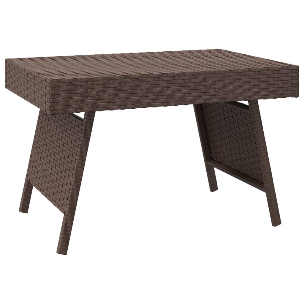 VidaXL Table d'appoint rotin synthétique  