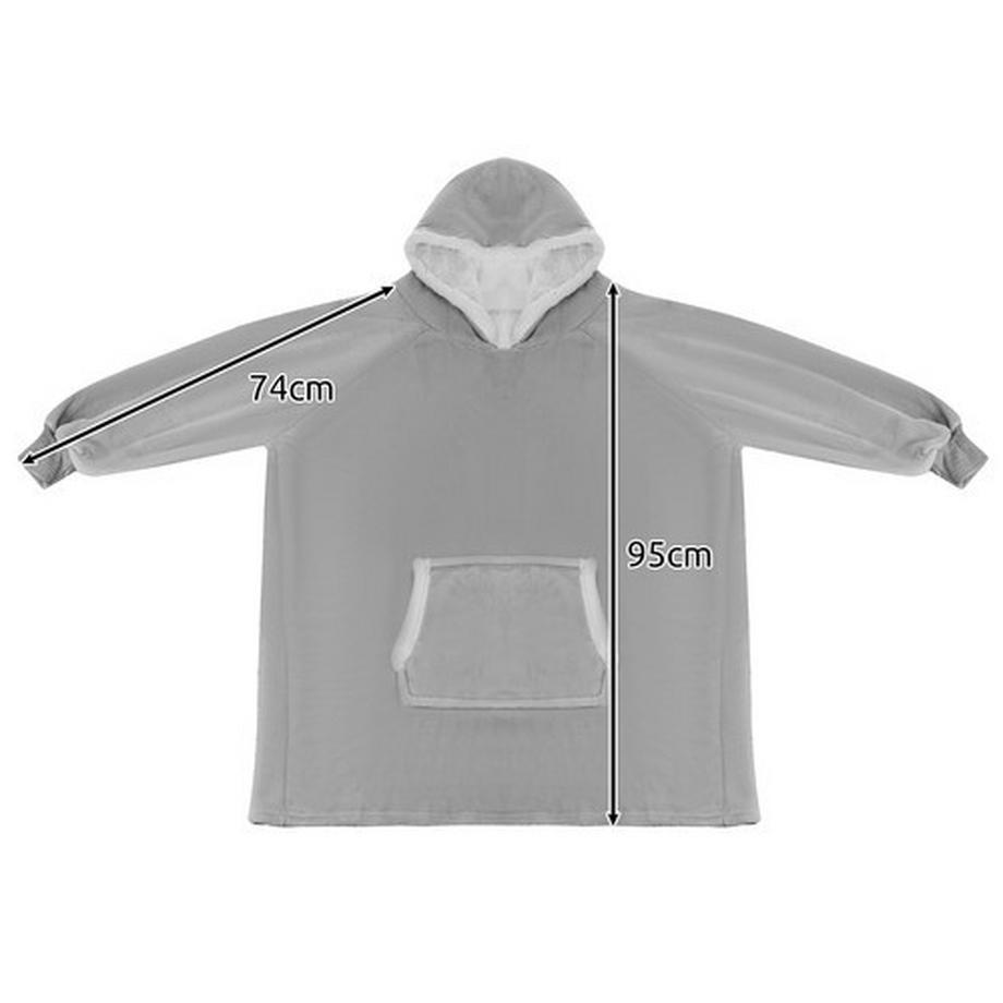 Ruhhy Sweatshirt Couverture XXL Oversize Gris  