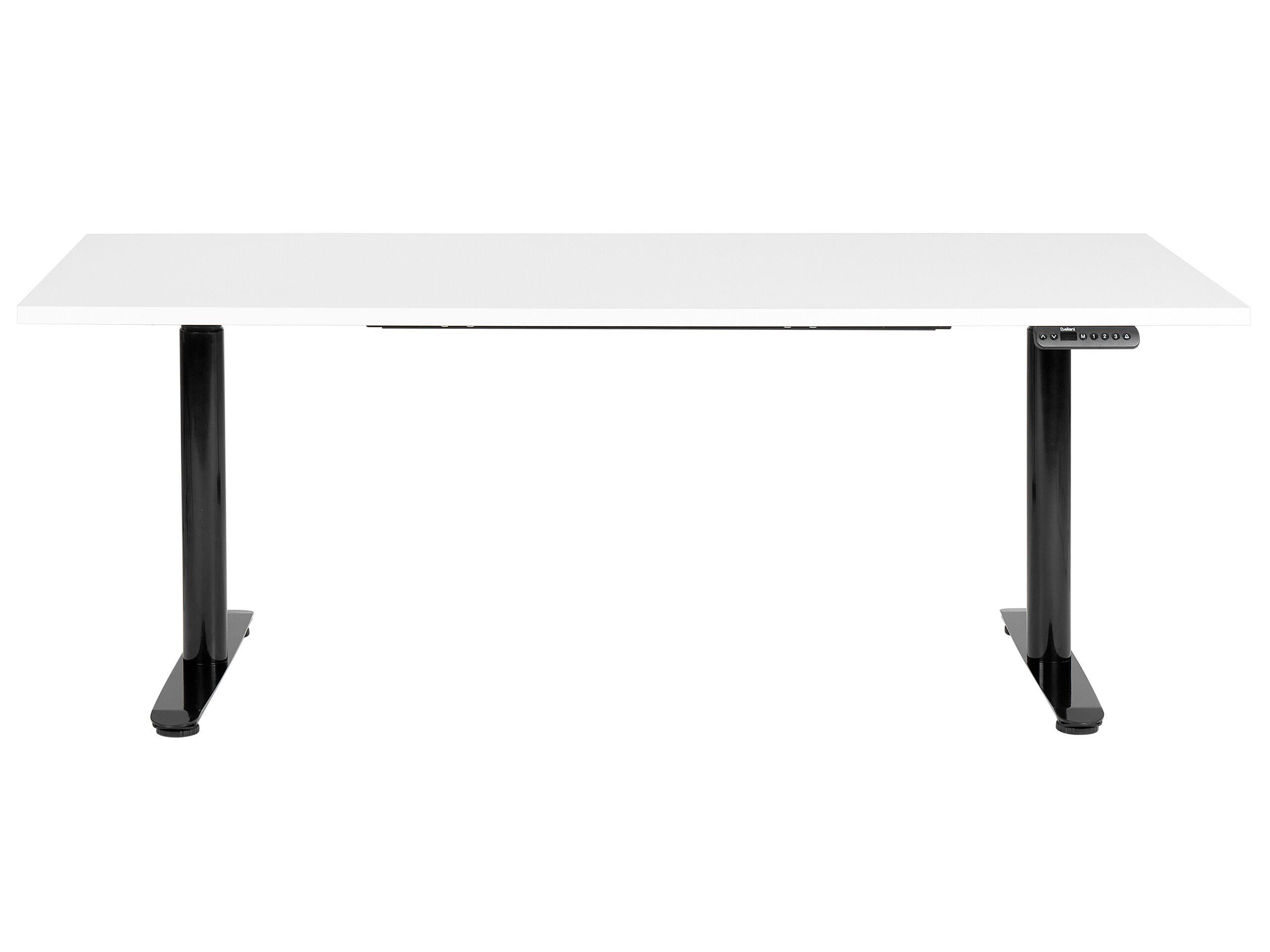 Beliani Schreibtisch elektrisch höhenverstellbar aus Faserplatte Modern DESTINAS  