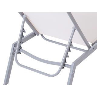 Beliani Sonnenliege aus Stahl Modern NOLI  