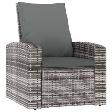 Fauteuil inclinable de jardin rotin synthétique