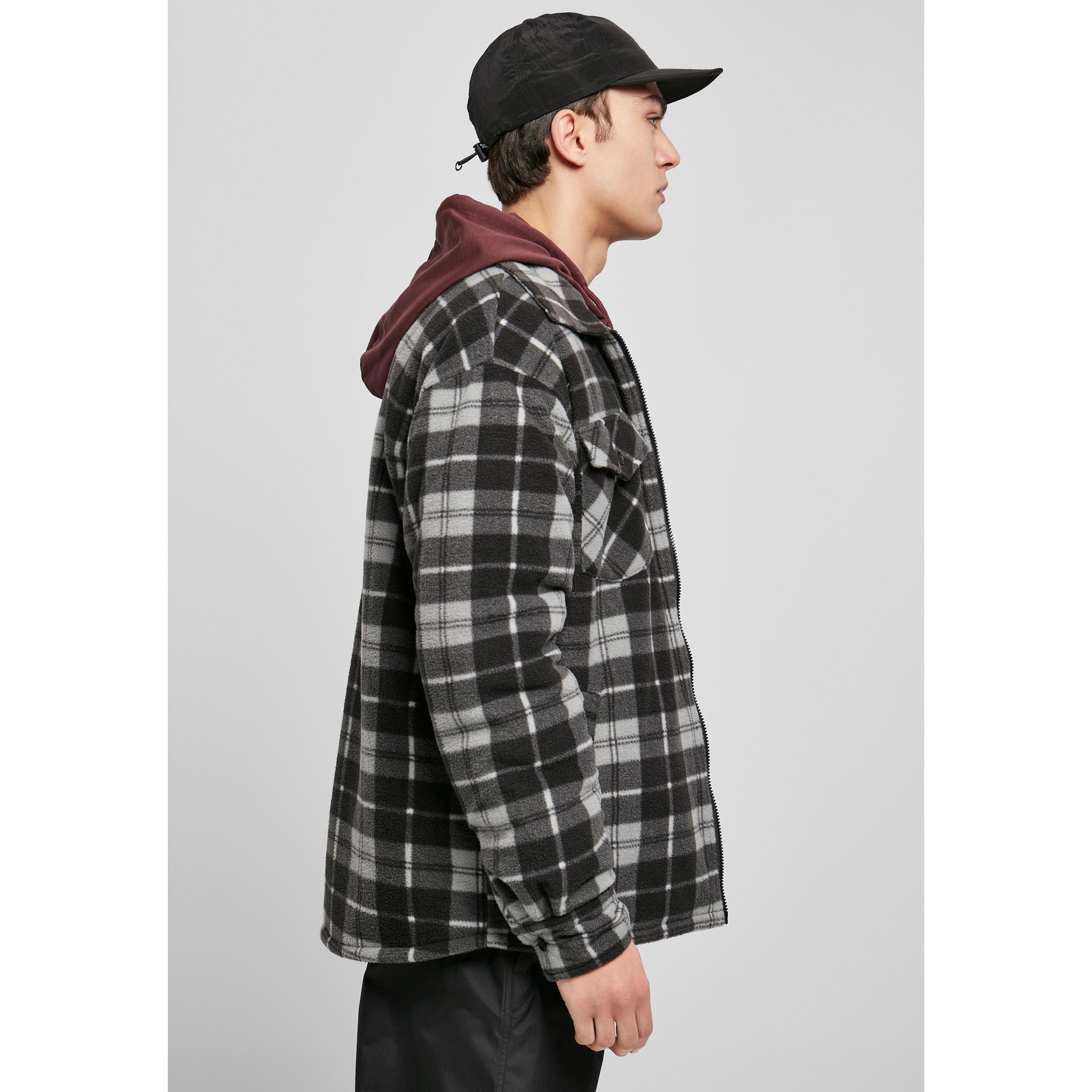 URBAN CLASSICS Veste Plaid Doublée Teddy  