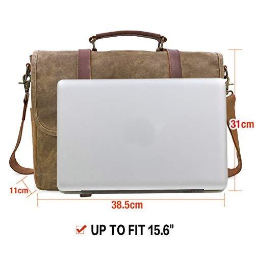 Only-bags.store Sac Messager Porte-documents Sac pour ordinateur portable Toile imperméable  