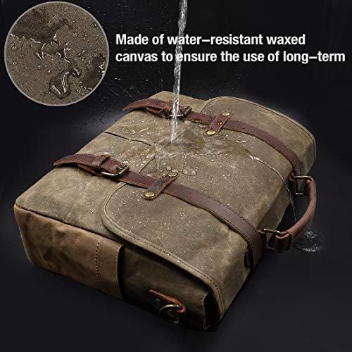 Only-bags.store Sac Messager Porte-documents Sac pour ordinateur portable Toile imperméable  