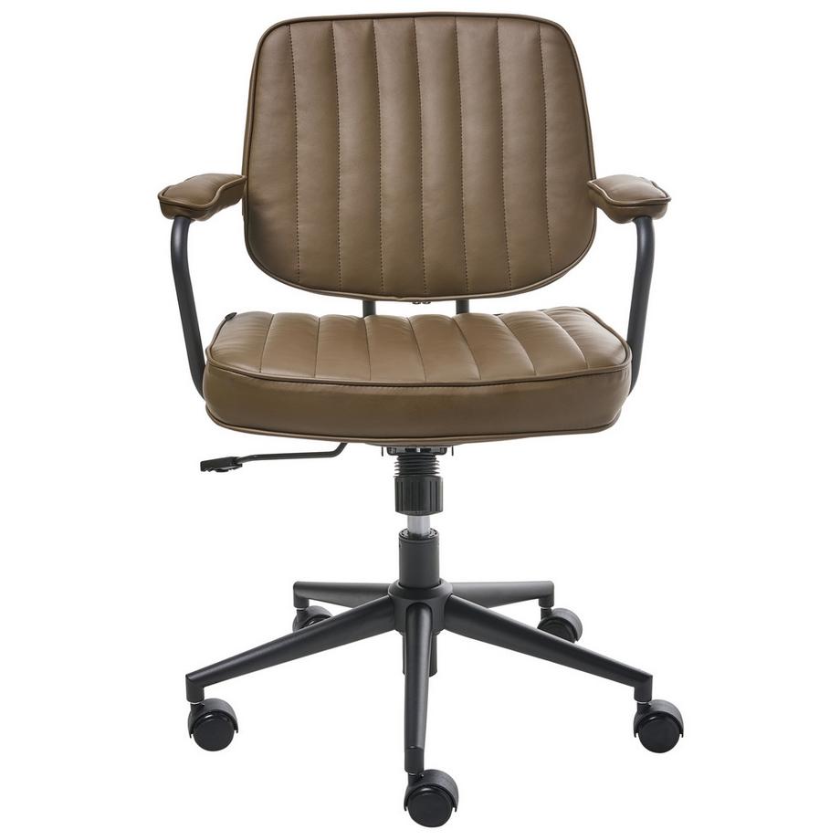 Beliani Chaise de bureau en Cuir PU  BERNE  