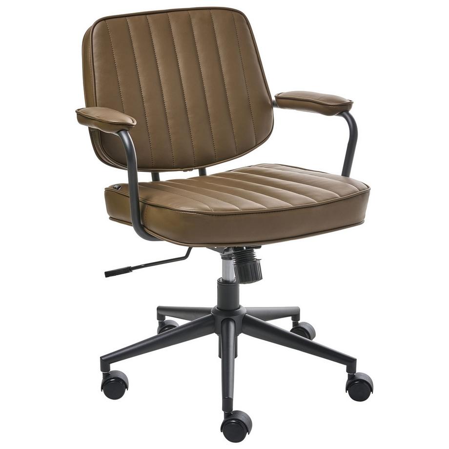 Chaise de bureau en Cuir PU  BERNE