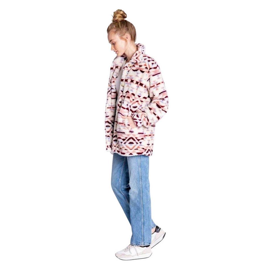 PJ Salvage Veste polaire à motif géométrique  