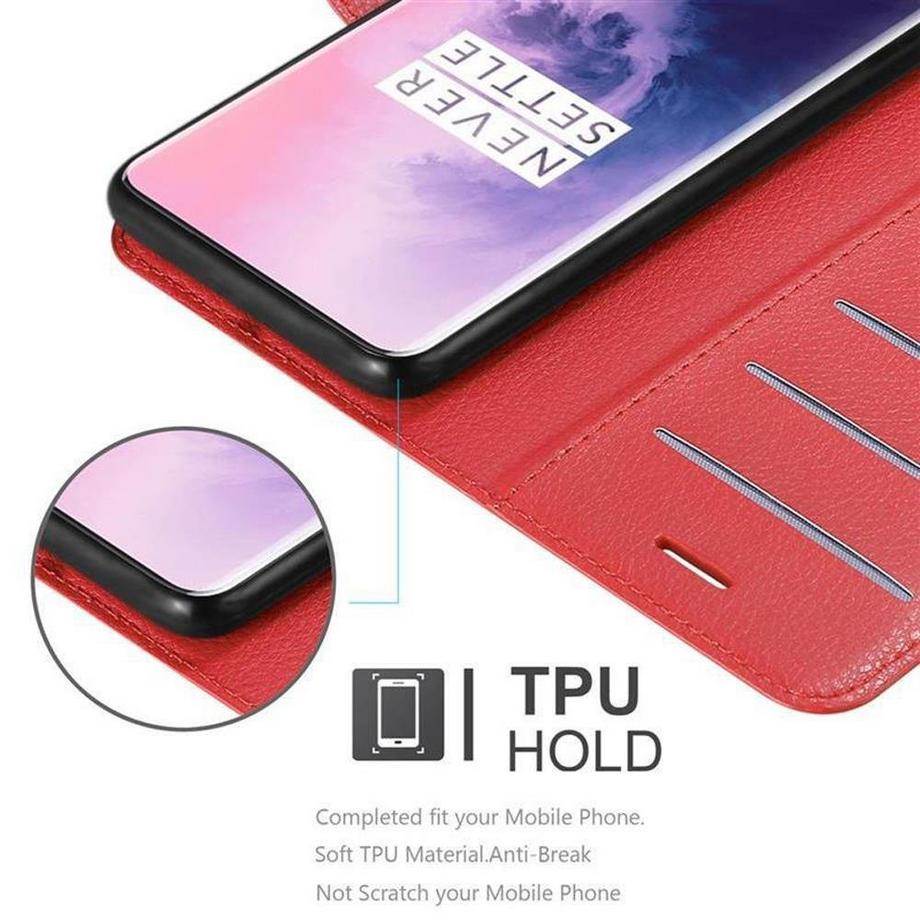 Cadorabo  Housse compatible avec OnePlus 7 PRO - Coque de protection avec fermeture magnétique, fonction de support et compartiment pour carte 