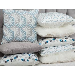 Beliani Kissen 2er Set aus Polyester Modern CLEOME  