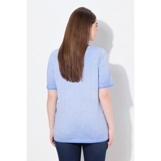 Ulla Popken Edelweiss Classic Scollo a V Mezze Maniche T-Shirt  