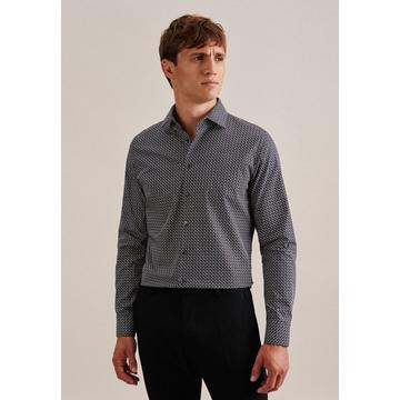 Business Hemd Slim Fit Langarm Druck