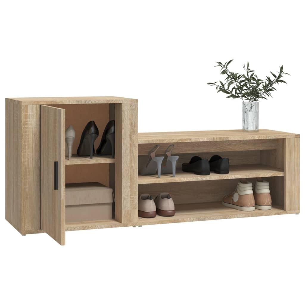 VidaXL Armoire à chaussures bois d'ingénierie  