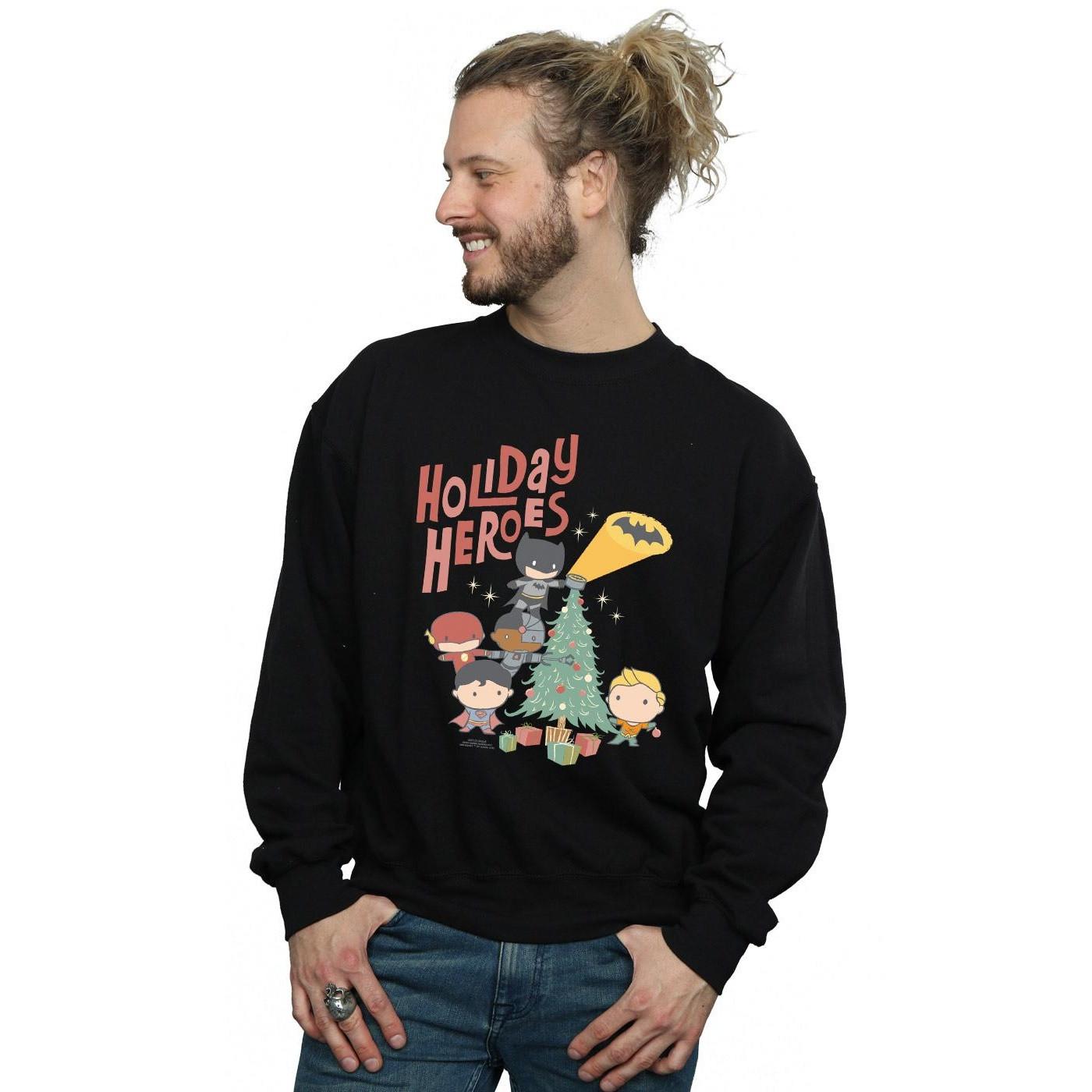 DC COMICS  Justice League Holiday Heroes Sweatshirt 