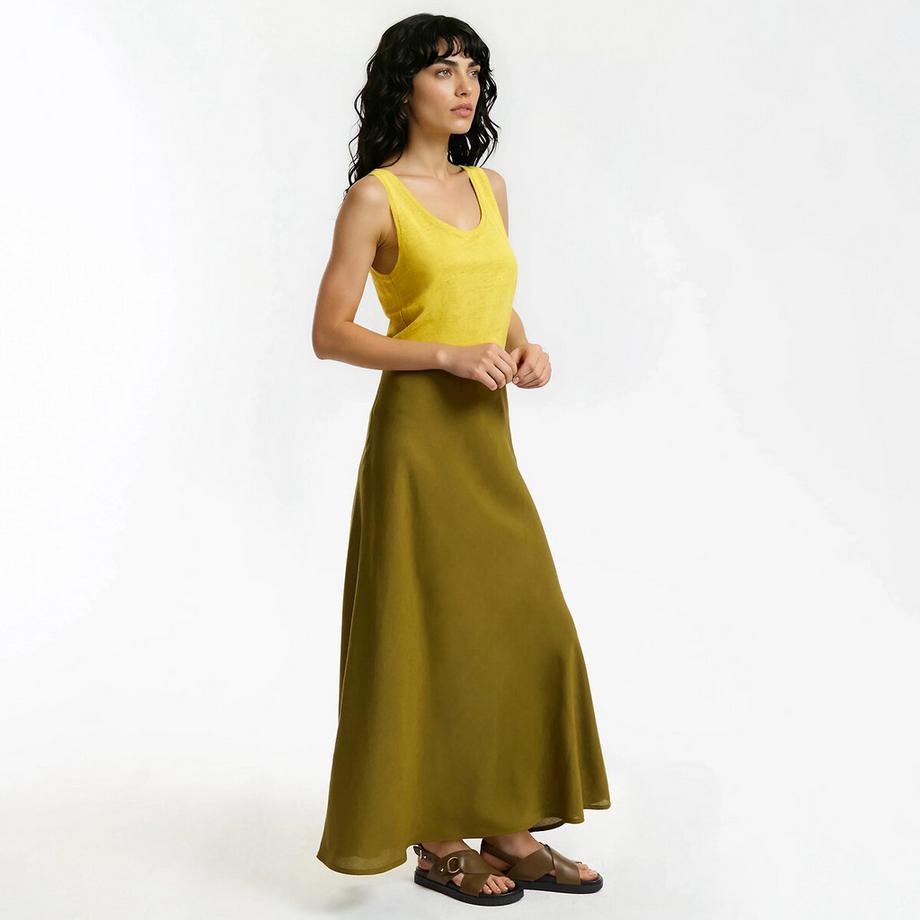 La Redoute Collections Lockeres Leinen Rundhals Tanktop  