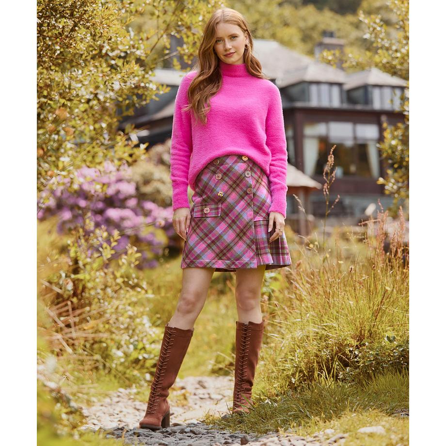 Joe Browns Flauschiger Pullover mit hohem Kragen und lockerer Passform  