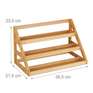 B2X Étagère à épices en bambou  