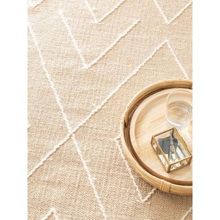 Benuta Tapis en coton Sydney Beige  