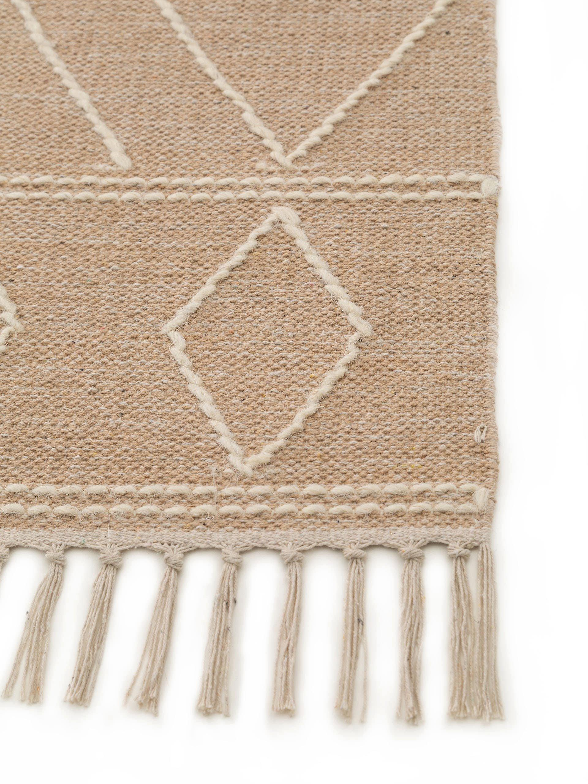 Benuta Tapis en coton Sydney Beige  