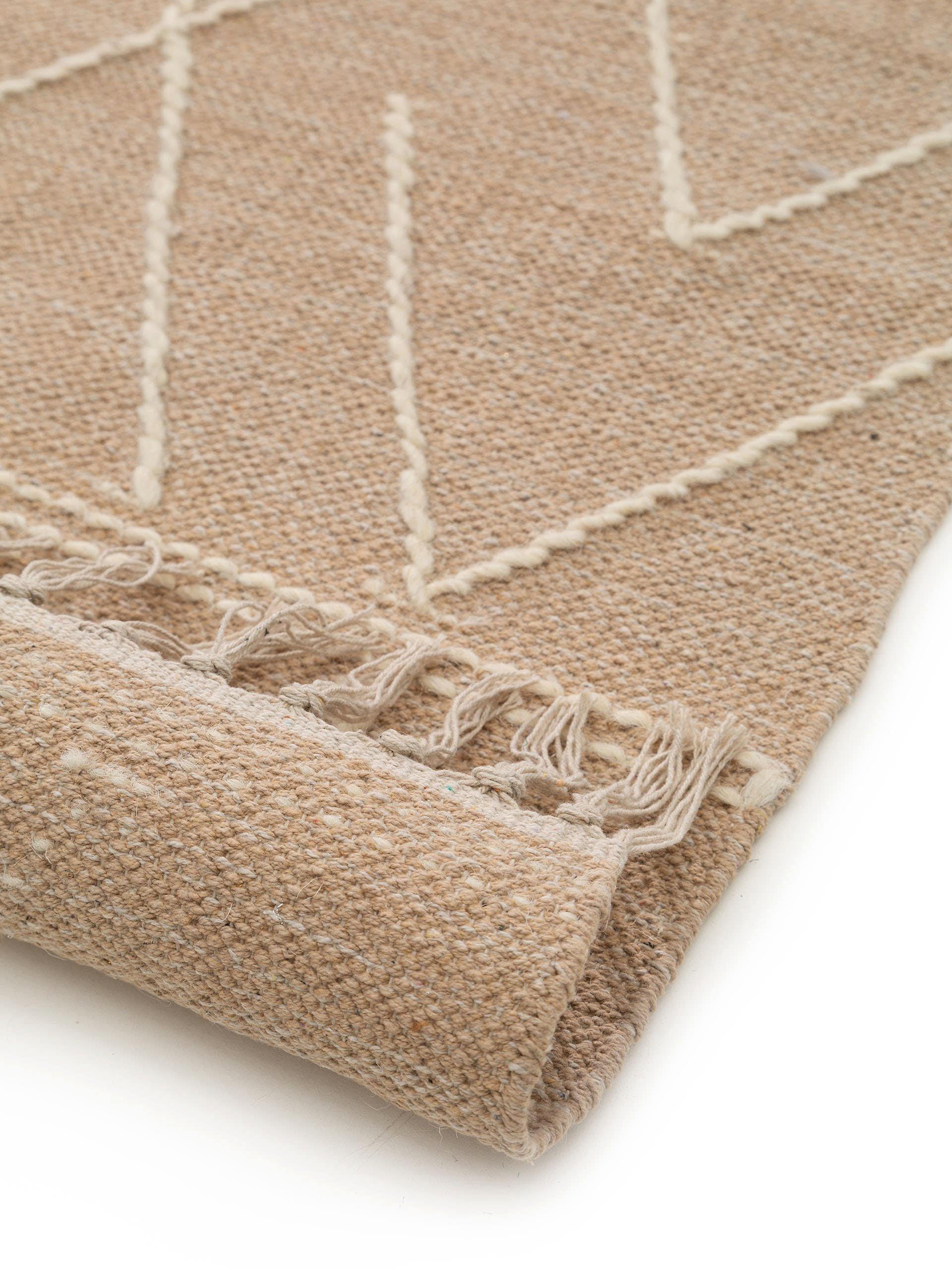 Benuta Tapis en coton Sydney Beige  