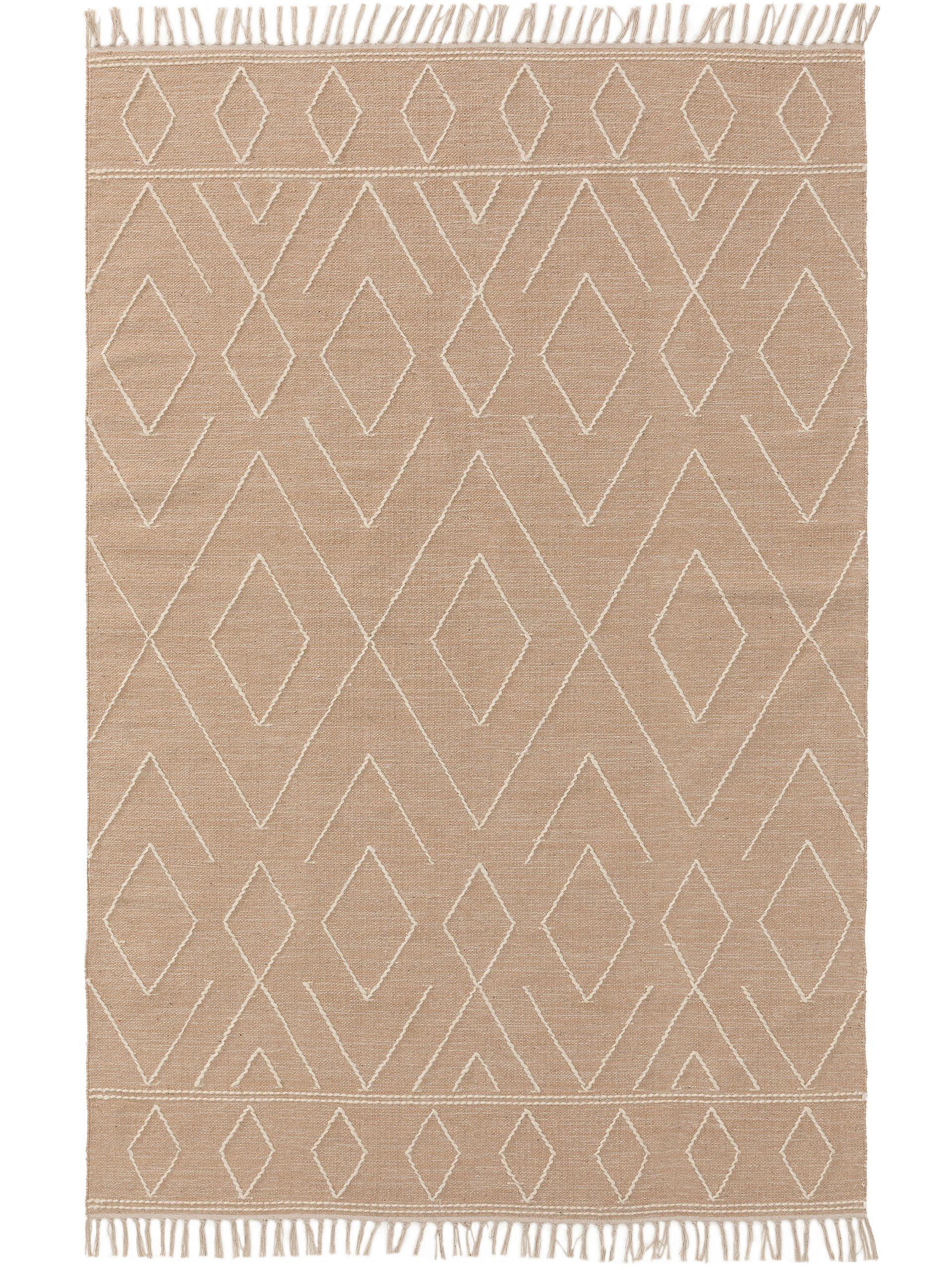 Benuta Tapis en coton Sydney Beige  