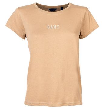 Maglietta Donne Vestibilità confortevole-D1 Gant Logo T-Shirt