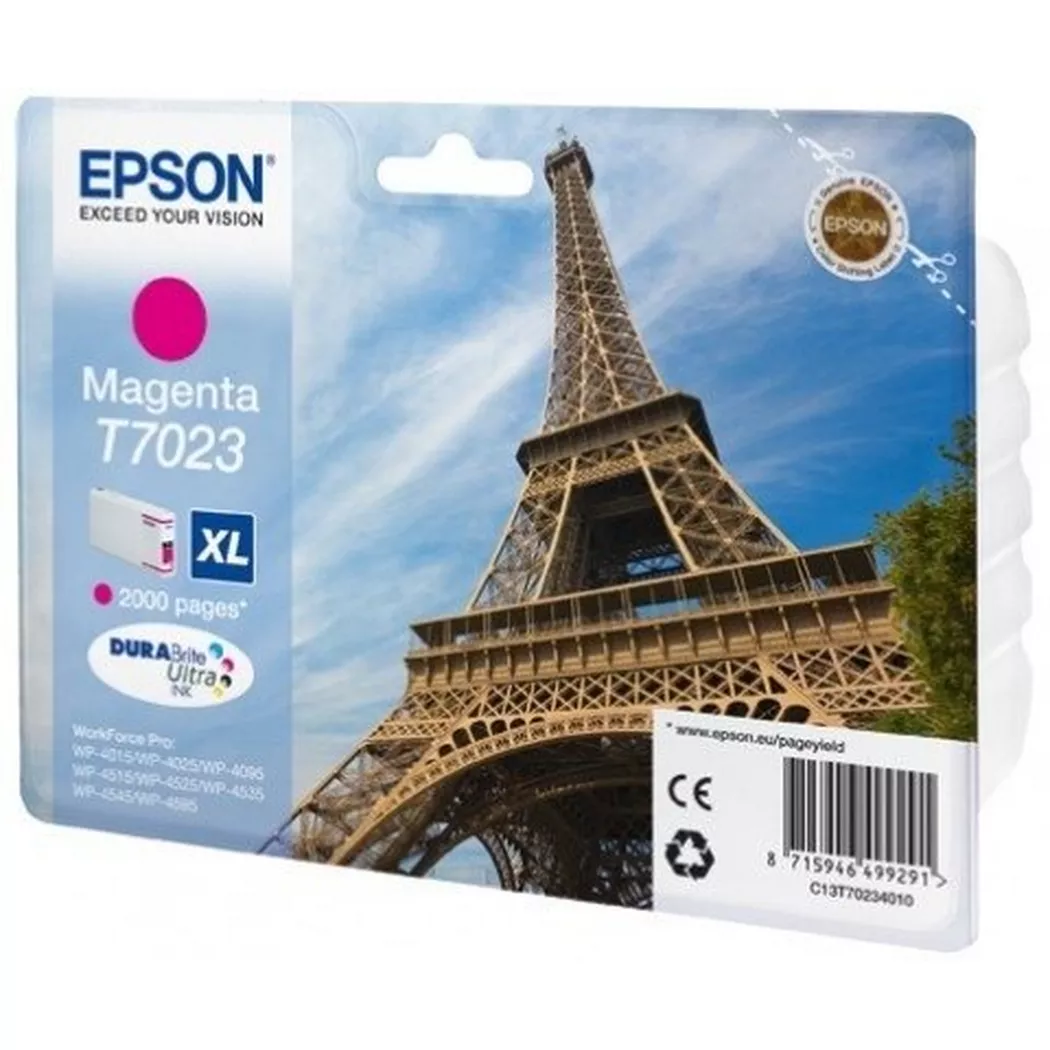 Epson – Tintenpatrone XL magenta T702340 WP 4000/4500 2’000 Seiten, One Size