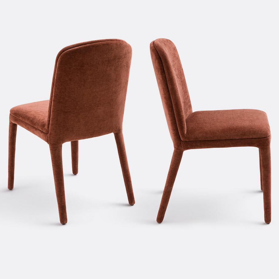 La Redoute Intérieurs Lot de 2 chaises gainées tissu  