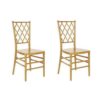 Lot de 2 chaises en Polycarbonate Glamour CLARION