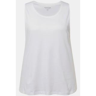 Ulla Popken  Pima Cotton-Top, A-Linie, Rundhals, ärmellos 