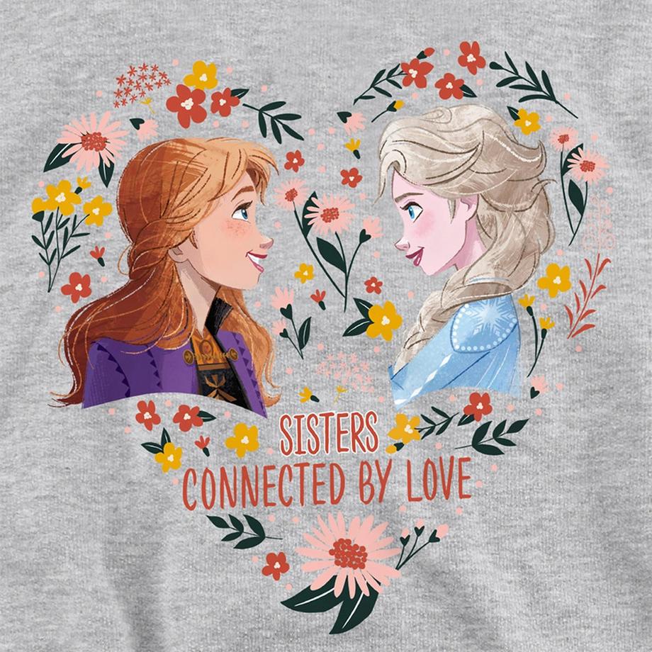 FROZEN  Sweat À Capuche Motif Elsa Et Anna Sisters Connected By Love 