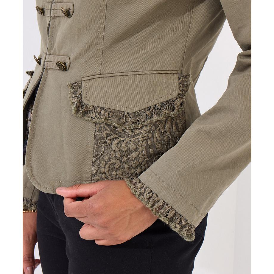 Joe Browns Giacca Militare con Bordo in Pizzo  