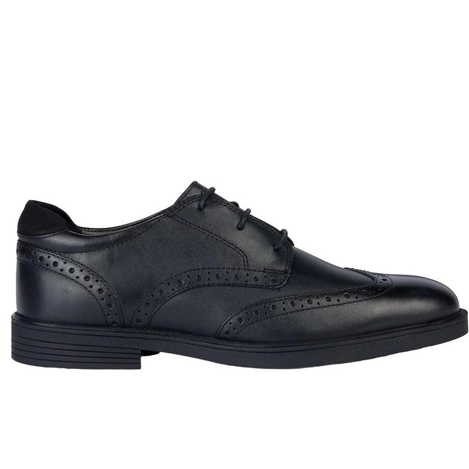 GEOX J Zheeno B Scarpe Uniforme Scolastica in Pelle  