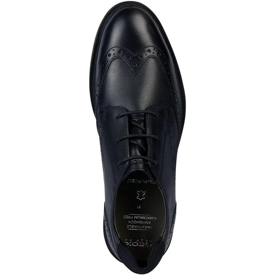 GEOX J Zheeno B Scarpe Uniforme Scolastica in Pelle  