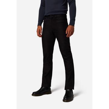 Pantalon en cuir pour hommes RT-101 en style 5 poches et en cuir nubuck de buffle robuste - Coupe droite