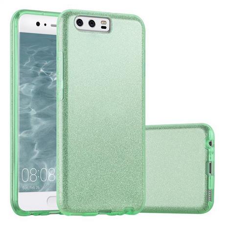 Cadorabo  Housse compatible avec Huawei P10 - Coque de protection en silicone TPU et Hard Case au design scintillant 