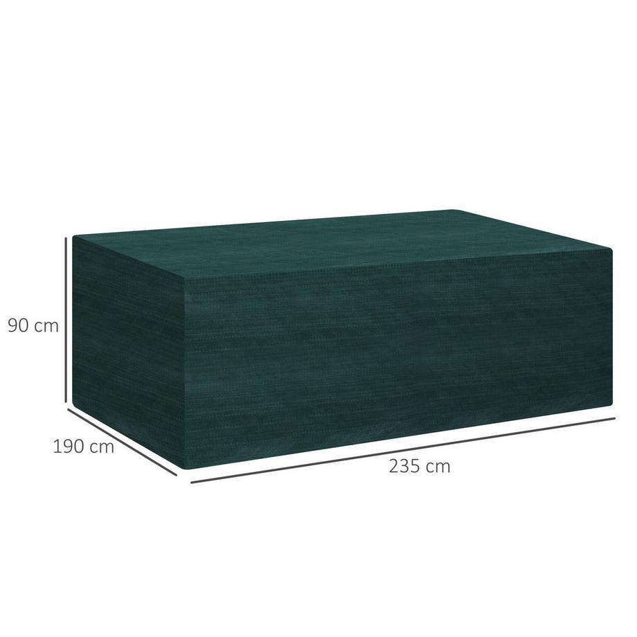 Northio Telo Protettivo Per Mobili Da Giardino Telo Protettivo Impermeabile Protezione Uv Pe Verde 235X190X90Cm  