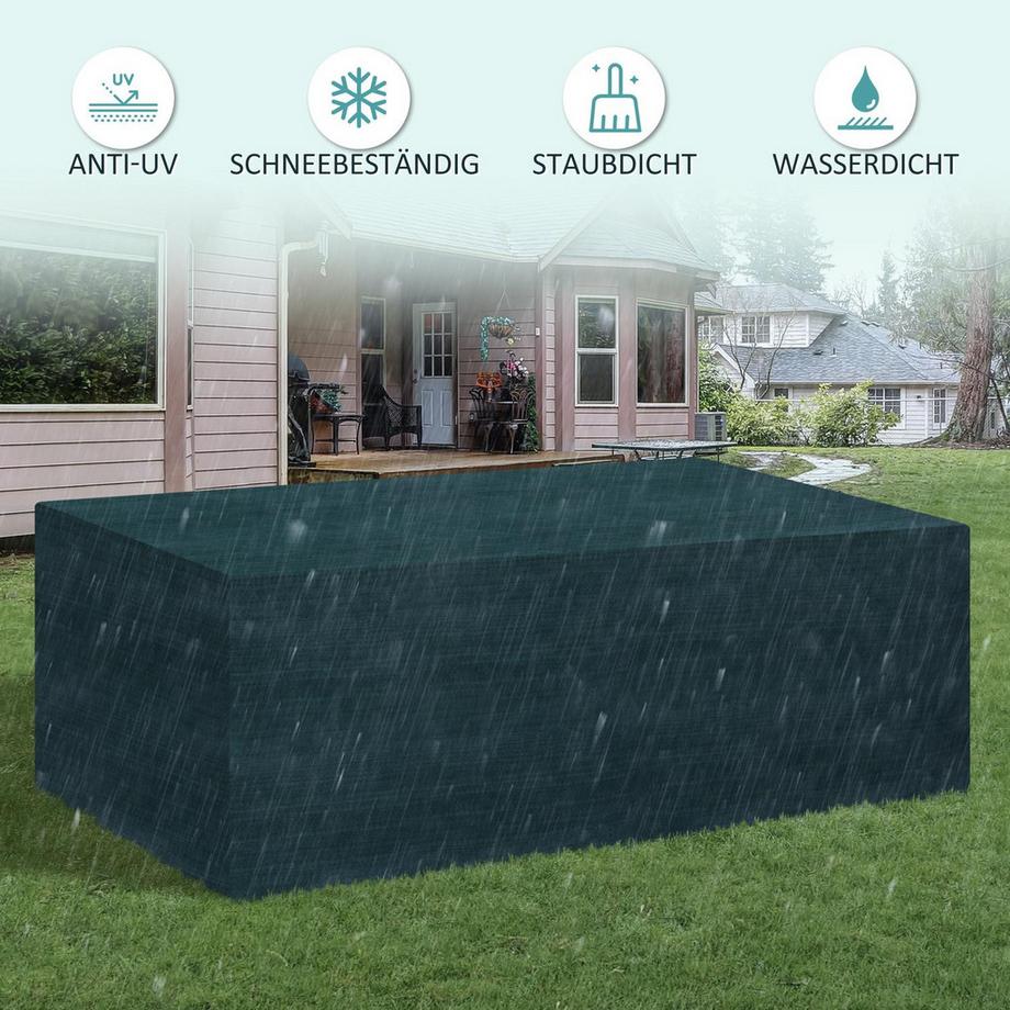 Northio Telo Protettivo Per Mobili Da Giardino Telo Protettivo Impermeabile Protezione Uv Pe Verde 235X190X90Cm  