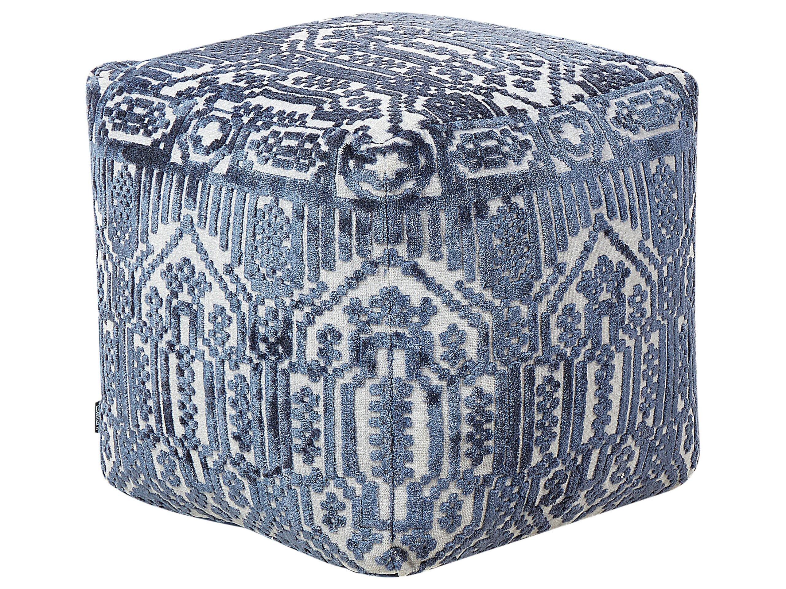 Beliani Pouf aus Viskose Boho SANAWAN  