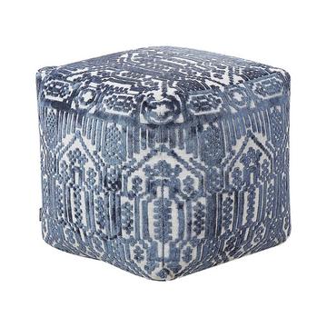 Pouf en Soie artificielle Boho SANAWAN