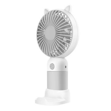 Mini ventilatore orecchie gatto grigio